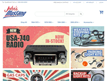Tablet Screenshot of johnsmustang.com